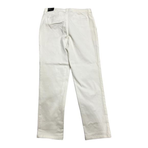 Larry Levine Flattering Fit White Denim Jeans Size 8 - Picture 2 of 8